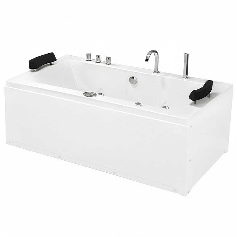 Hydrosan Hydromassage-Badewanne mit Heizung Ramona 640H Weiß 180x90 cm