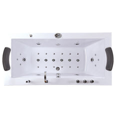 Hydrosan Hydromassage-Badewanne mit Heizung Ramona 640H Weiß 180x90 cm – Vorschau 3