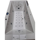 Hydrosan Hydromassage-Badewanne mit Heizung Ramona 640H Weiß 180x90 cm