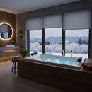 Hydrosan Hydromassage-Badewanne mit Heizung Ramona 640H Weiß 180x90 cm