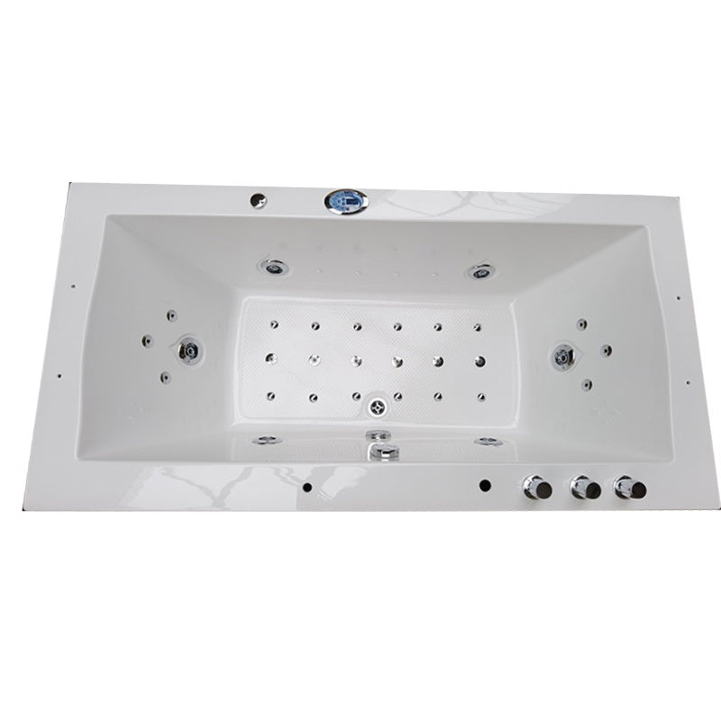 Hydrosan Hydromassage-Badewanne mit Heizung Ramona 640H Weiß 180x90 cm