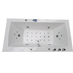 Hydrosan Hydromassage-Badewanne mit Heizung Ramona 640H Weiß 180x90 cm – Vorschau 10