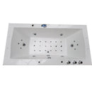 Hydrosan Hydromassage-Badewanne mit Heizung Ramona 640H Weiß 180x90 cm