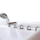 Hydrosan Hydromassage-Badewanne mit Heizung RAMZES 634H Weiß 168x85 cm