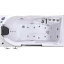 Hydrosan Hydromassage-Badewanne mit Heizung RAMZES 634H Weiß 168x85 cm