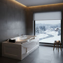 Hydrosan Hydromassage-Badewanne mit Heizung RAMZES 634H Weiß 168x85 cm