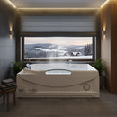 Hydrosan Hydromassage-Badewanne mit Heizung RAMZES 634H Weiß 168x85 cm