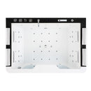 Hydrosan ZEFIR 934 Hydromassage-Badewanne, weiß/schwarz, 192 x 131 cm