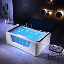 Hydrosan ZEFIR 934 Hydromassage-Badewanne, weiß/schwarz, 192 x 131 cm