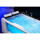 Hydrosan ZEFIR 934 Hydromassage-Badewanne, weiß/schwarz, 192 x 131 cm