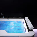Hydrosan ZEFIR 934 Hydromassage-Badewanne, weiß/schwarz, 192 x 131 cm