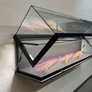 Form Department ATRIUM.W80 – Breite Wandvitrine mit Klapp-Öffnung