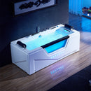 Hydrosan CARINA 938 WEISSE HYDRO-MASSAGE-BADWANNE MIT HEIZUNG 182x82 CM