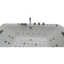 Hydrosan CARINA 938 WEISSE HYDRO-MASSAGE-BADWANNE MIT HEIZUNG 182x82 CM