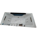 Hydrosan CARINA 938 WEISSE HYDRO-MASSAGE-BADWANNE MIT HEIZUNG 182x82 CM