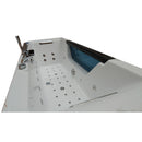 Hydrosan CARINA 938 WEISSE HYDRO-MASSAGE-BADWANNE MIT HEIZUNG 182x82 CM