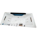 Hydrosan CARINA 938 WEISSE HYDRO-MASSAGE-BADWANNE MIT HEIZUNG 182x82 CM