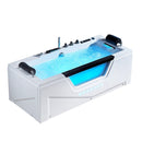 Hydrosan CARINA 938 WEISSE HYDRO-MASSAGE-BADWANNE MIT HEIZUNG 182x82 CM