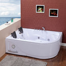 Hydrosan CARMEN 631R Hydromassage-Badewanne rechts, weiß, 180 x 120 cm