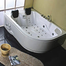 Hydrosan CARMEN 631R Hydromassage-Badewanne rechts, weiß, 180 x 120 cm