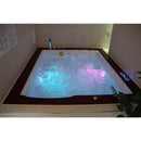 Hydrosan DIABLO 666 Hydromassage-Badewanne mit Verkleidung und Sitz 180x150 cm
