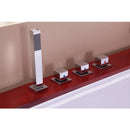Hydrosan DIABLO 666 Hydromassage-Badewanne mit Verkleidung und Sitz 180x150 cm