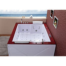 Hydrosan DIABLO 666 Hydromassage-Badewanne mit Verkleidung und Sitz 180x150 cm