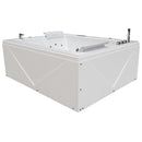 Hydrosan DIABLO 666 EINBAU-WHIRLPOOL-BADWANNE, WEISS, 180x150 CM + VERKLEIDUNG