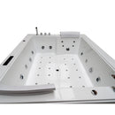 Hydrosan DIABLO 666 EINBAU-WHIRLPOOL-BADWANNE, WEISS, 180x150 CM + VERKLEIDUNG