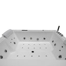Hydrosan DIABLO 666 EINBAU-WHIRLPOOL-BADWANNE, WEISS, 180x150 CM + VERKLEIDUNG