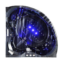 Hydrosan EOS 932 BLACK WAVE Hydromassagebadewanne 155x155 cm