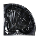 Hydrosan EOS 932 BLACK WAVE Hydromassagebadewanne 155x155 cm