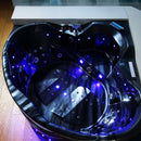 Hydrosan EOS 932 BLACK WAVE Hydromassagebadewanne 155x155 cm