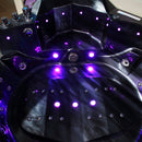 Hydrosan EOS 932 BLACK WAVE Hydromassagebadewanne 155x155 cm