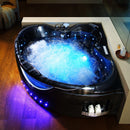 Hydrosan EOS 932 BLACK WAVE Hydromassagebadewanne 155x155 cm