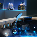 Hydrosan EOS 932 BLACK WAVE Hydromassagebadewanne 155x155 cm
