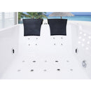 Hydrosan Hydromassage-Badewanne mit Heizung FENIX 606BH Links Weiß 180x120 cm