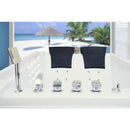 Hydrosan Hydromassage-Badewanne mit Heizung FENIX 606BH Links Weiß 180x120 cm