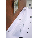 Hydrosan Hydromassage-Badewanne mit Heizung FENIX 606BH Links Weiß 180x120 cm