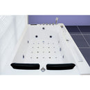 Hydrosan Hydromassage-Badewanne mit Heizung FENIX 606BH Links Weiß 180x120 cm