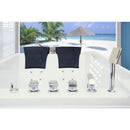 Hydrosan Hydromassage-Badewanne mit Heizung FENIX 606AH RECHTS WEISS 180x120 CM