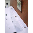 Hydrosan Hydromassage-Badewanne mit Heizung FENIX 606AH RECHTS WEISS 180x120 CM