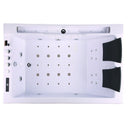 Hydrosan Hydromassage-Badewanne mit Heizung FENIX 606AH RECHTS WEISS 180x120 CM