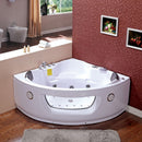 Hydrosan FLORES 601 WEISSE HYDRO-MASSAGE-BADWANNE 140x140 CM