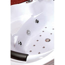Hydrosan FLORES 601 WEISSE HYDRO-MASSAGE-BADWANNE 140x140 CM