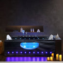 Hydrosan IRIS 933A BLACK WAVE Hydromassagebadewanne 150 x 84 cm