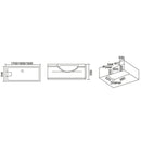 Hydrosan IRIS 933A BLACK WAVE Hydromassagebadewanne 150 x 84 cm
