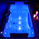 Hydrosan Rechteckige Whirlpool-Badewanne für zwei Personen mit Hydromassagefunktion, Modell IRIS 933C, Weiß, 170 x 84 cm