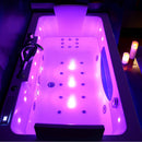 Hydrosan Rechteckige Whirlpool-Badewanne für zwei Personen mit Hydromassagefunktion, Modell IRIS 933C, Weiß, 170 x 84 cm
