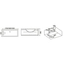 Hydrosan Rechteckige Whirlpool-Badewanne für zwei Personen mit Hydromassagefunktion, Modell IRIS 933C, Weiß, 170 x 84 cm